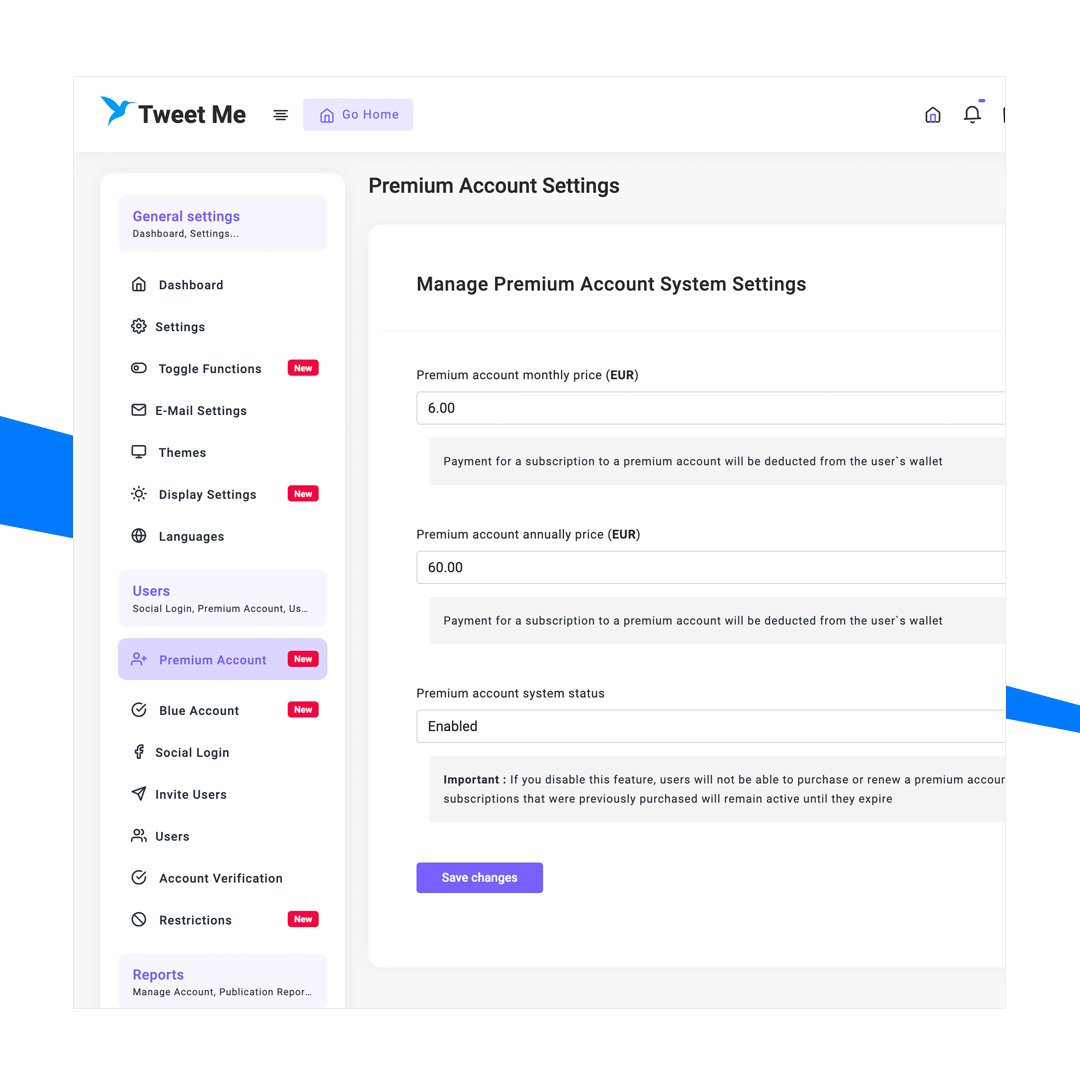 Twitter Clone White Label Social Network — Product image